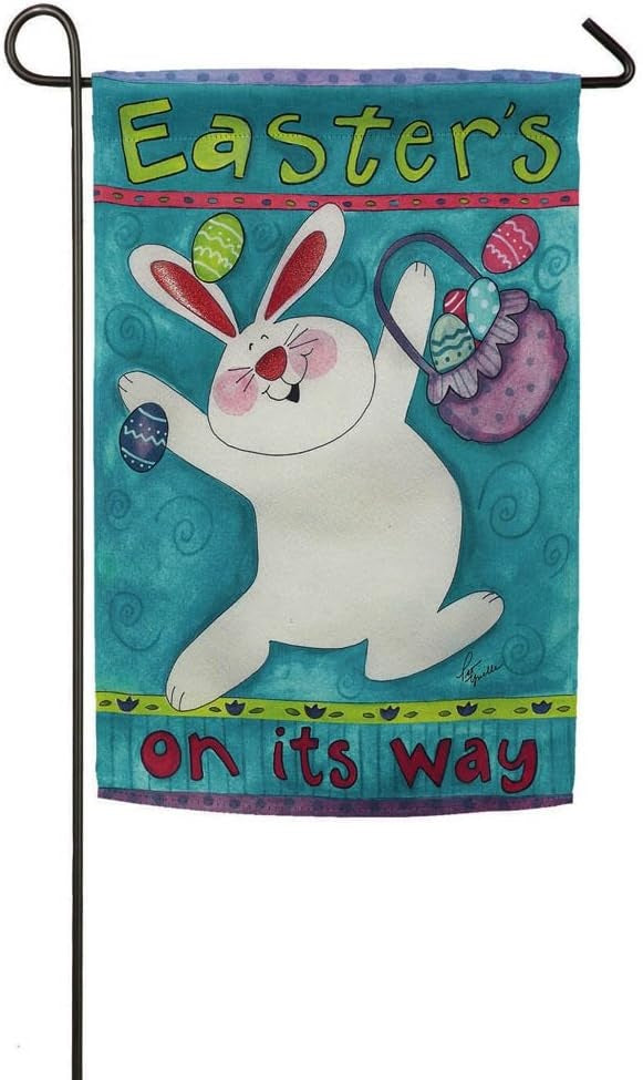 Easter's On Its Way 2 Sided Garden Flag
