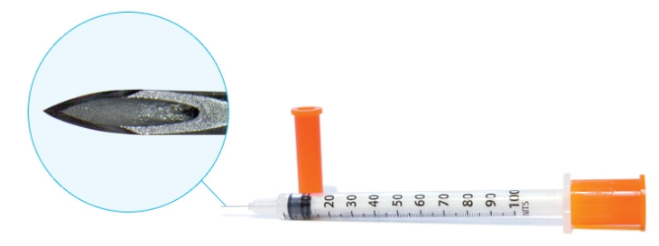 Standard Insulin Syringe with Needle EasyTouch™ 1 mL 5/16 Inch 31 Gauge NonSafety Thin Wall - 831165