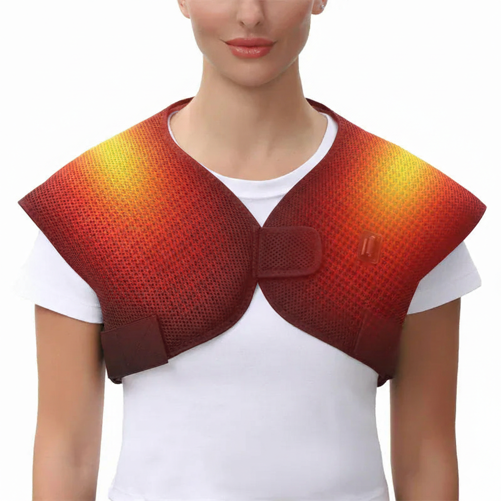 Electric Heating Shoulder Massager – Infrared Therapy & Muscle Relaxation