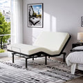 Electric Bed Full, Ergonomic Adjustable Bed Frame With Wireless Remote, Head And Foot Incline, Zero Gravity Bed Easy Assembly