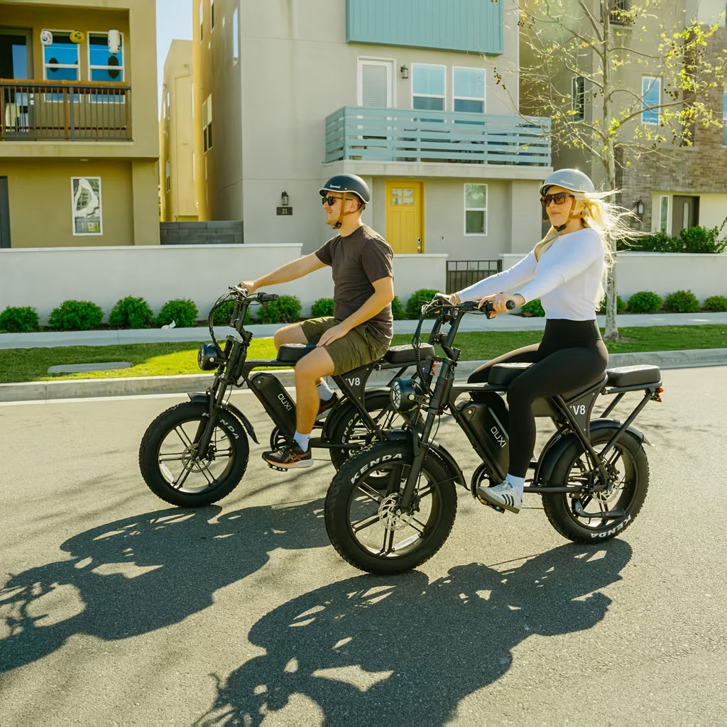 Electric Bike, V8 Electric Mountain Bike with 500W Motor 48V 15Ah