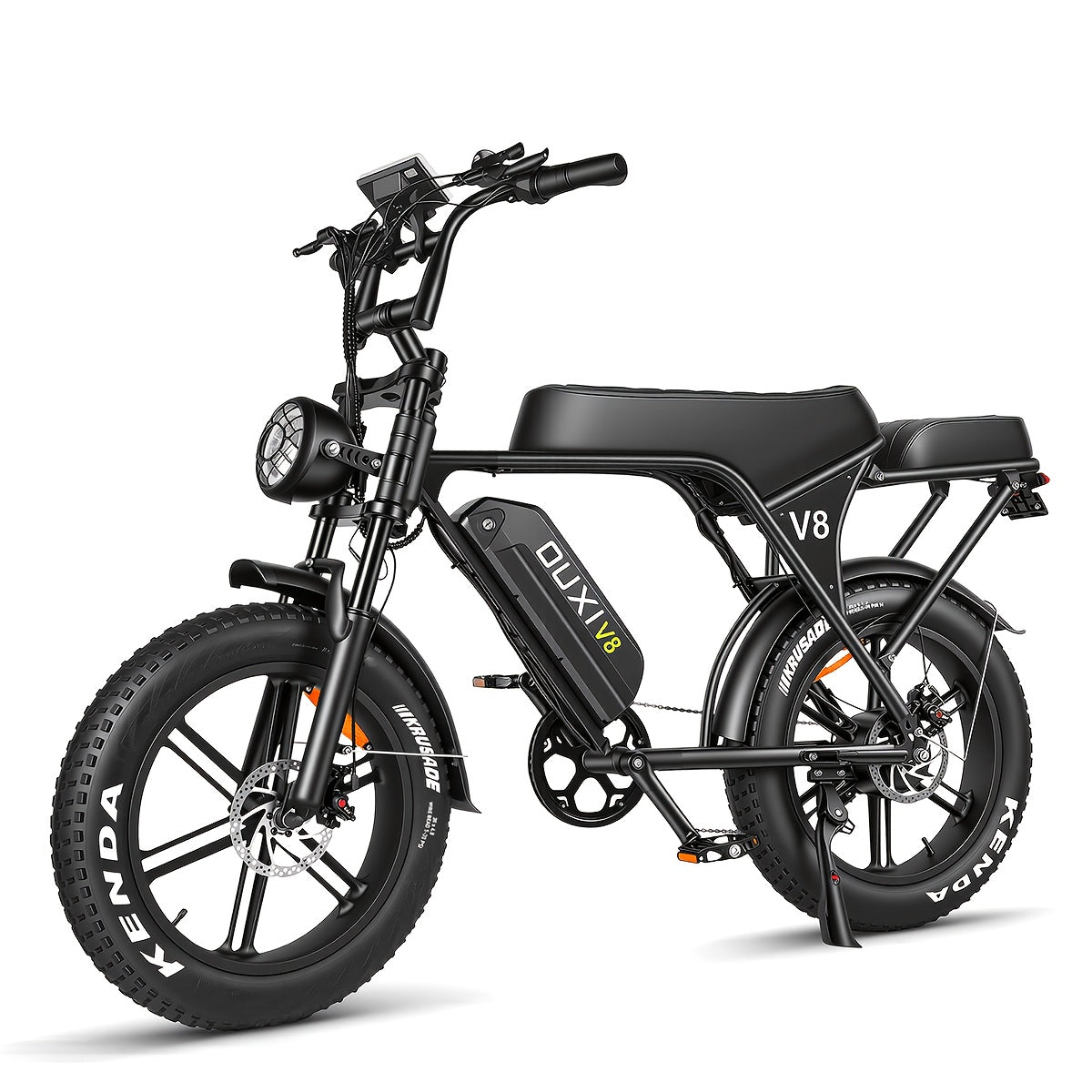 Electric Bike, V8 Electric Mountain Bike with 500W Motor 48V 15Ah