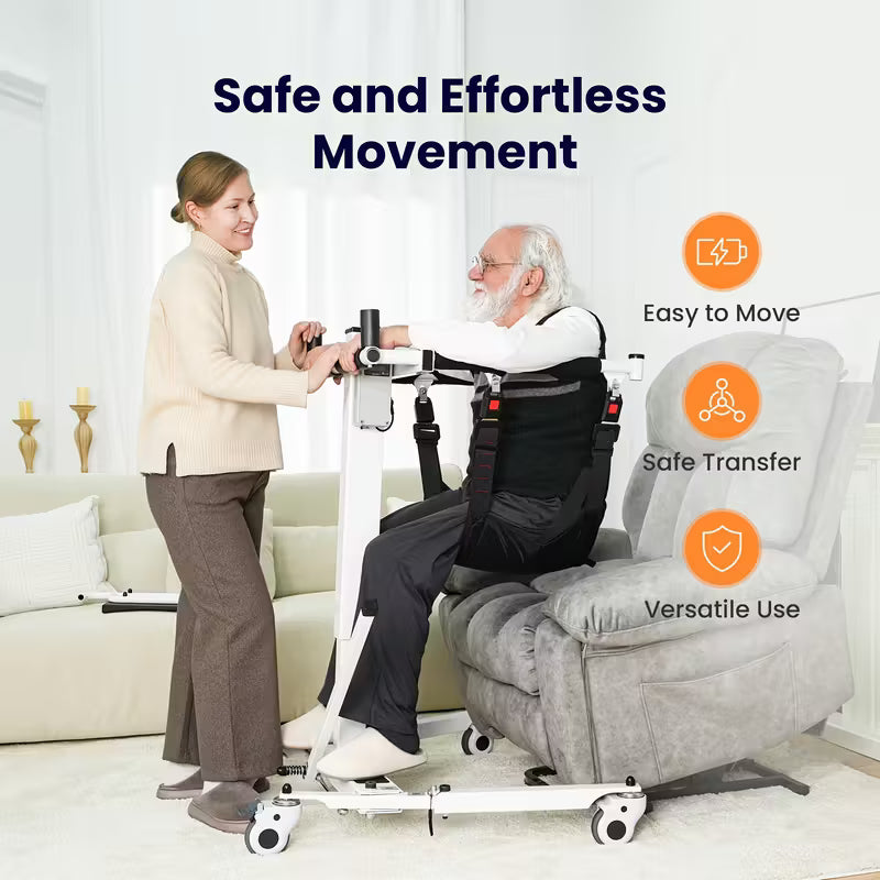 NEW Electric Transfer Lift for Car, Portable Folding Patient Lift Transfer Chair, Electric Assist Lift Aid for Seniors, Adults, AY06