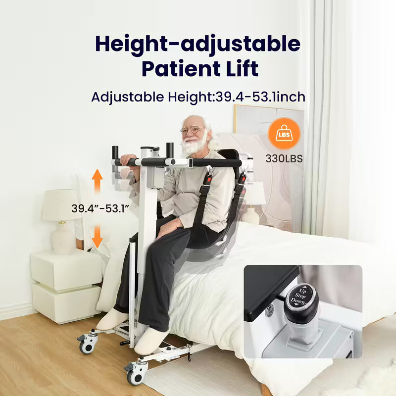 NEW Electric Transfer Lift for Car, Portable Folding Patient Lift Transfer Chair, Electric Assist Lift Aid for Seniors, Adults, AY06