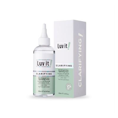 Luv it. Deep Cleansing & Pore Tightening Facial Toner - 200ml, Natural Skincare with Salicylic Acid