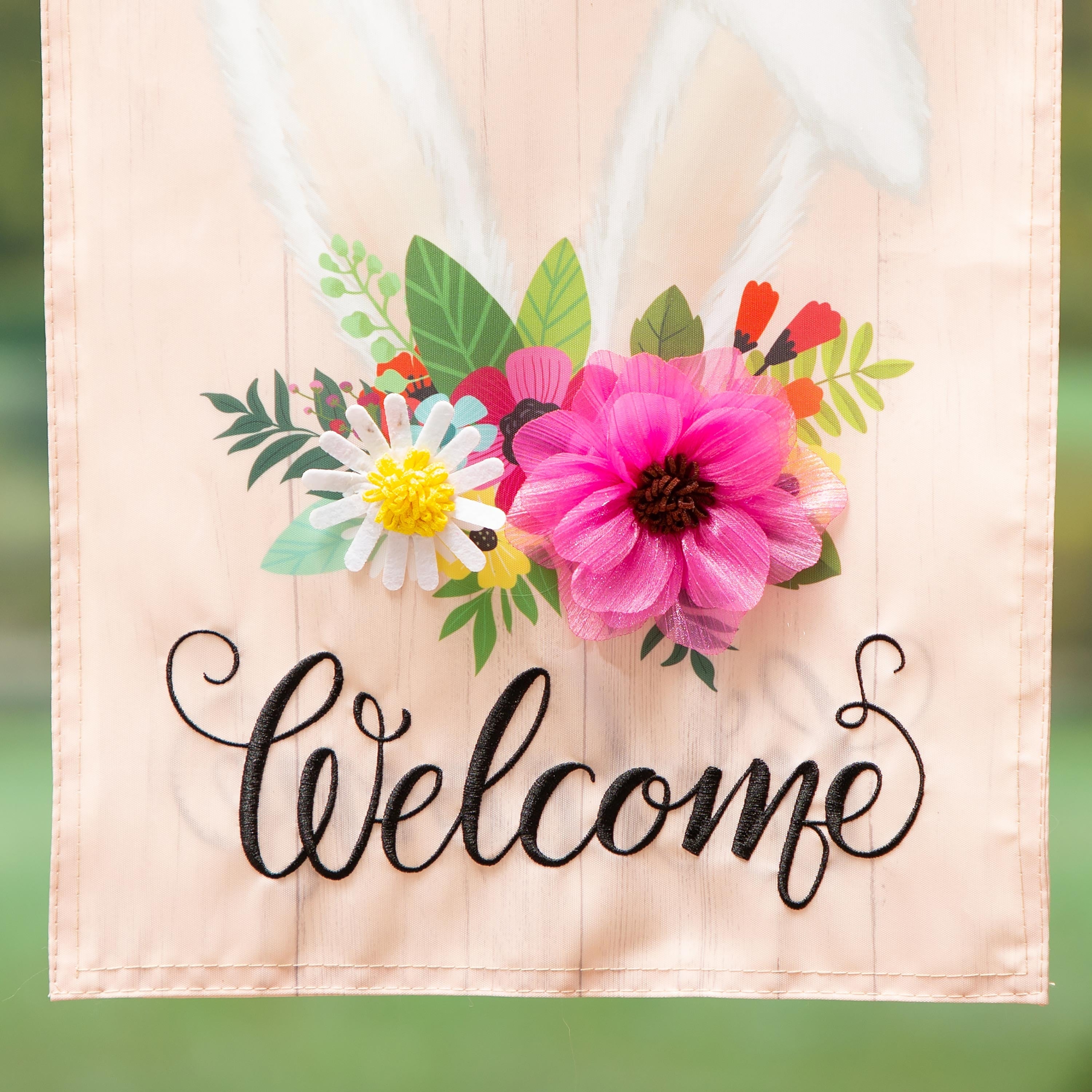Every Bunny Welcome Garden Flag 2 Sided