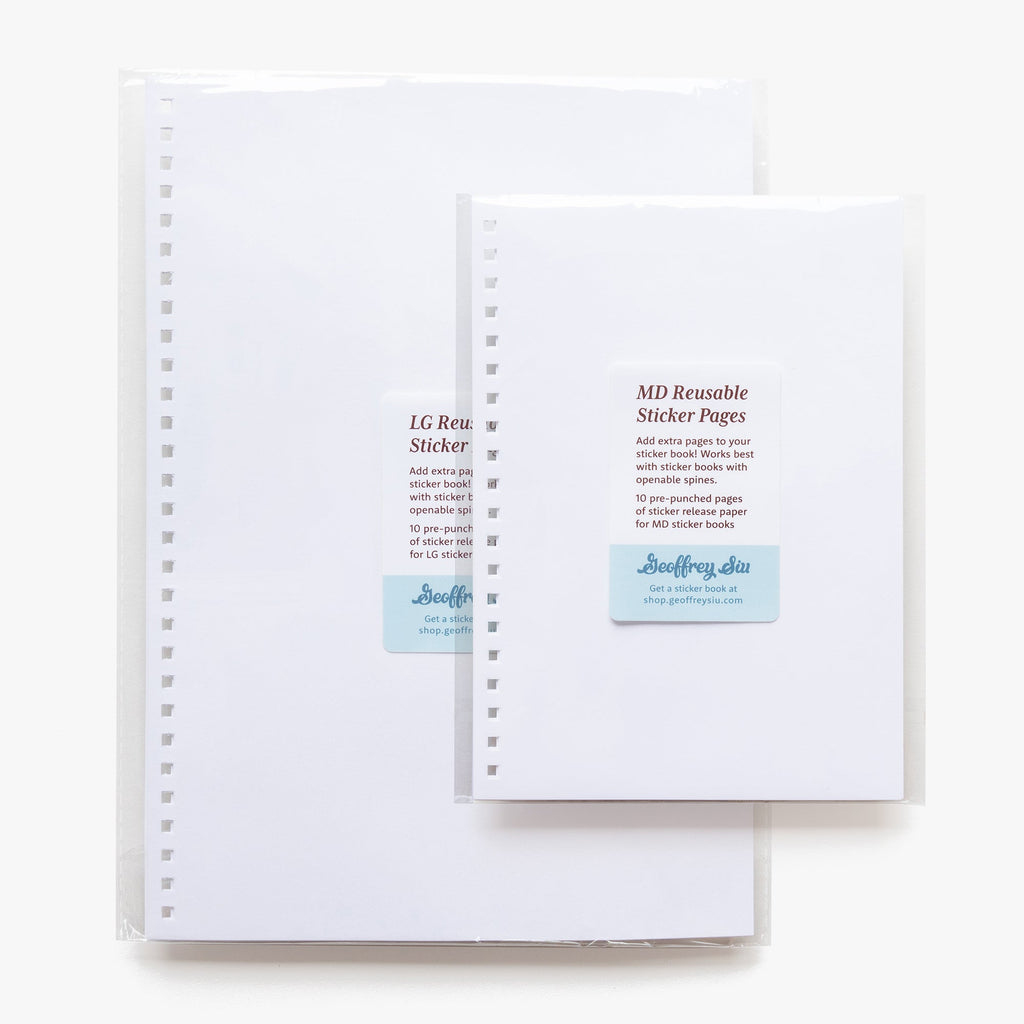 MD & LG Reusable Sticker Pages
