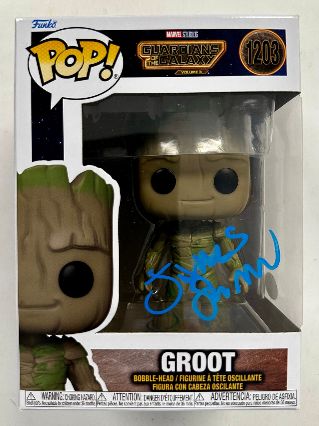 Director James Gunn Signed Funko Pop! Marvel #1203 Groot Guardians Of The Galaxy Vol. 3 GOTG 2023 With JSA COA