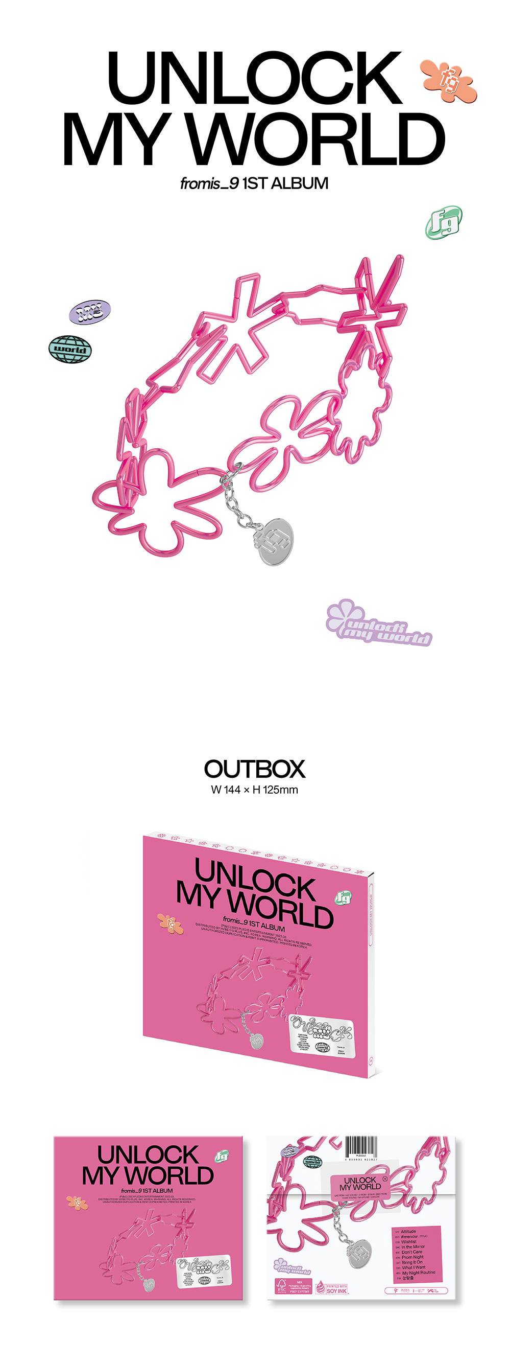 Fromis_9 1st Album - Unlock My World (Compact Ver)