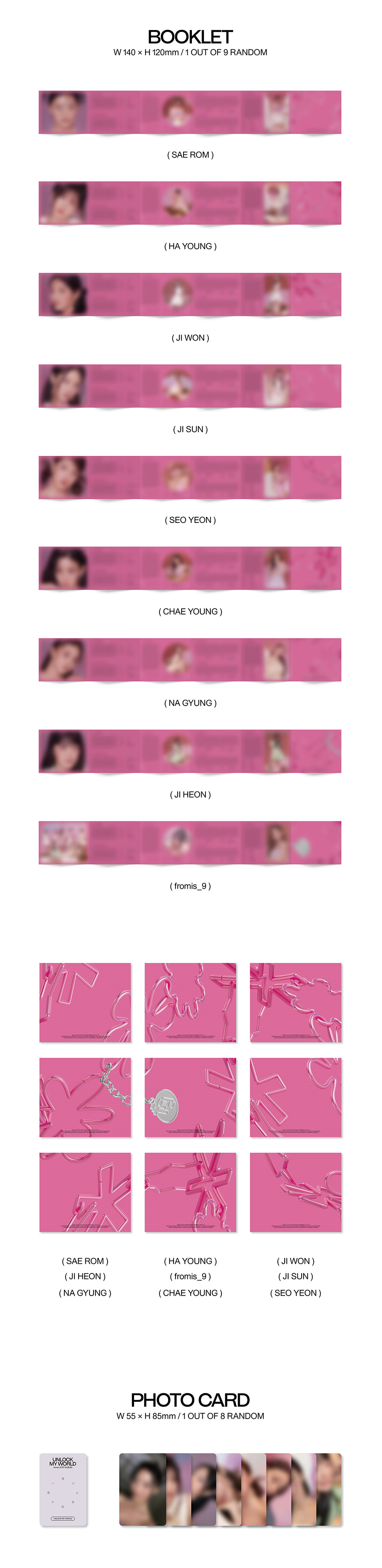 Fromis_9 1st Album - Unlock My World (Compact Ver)