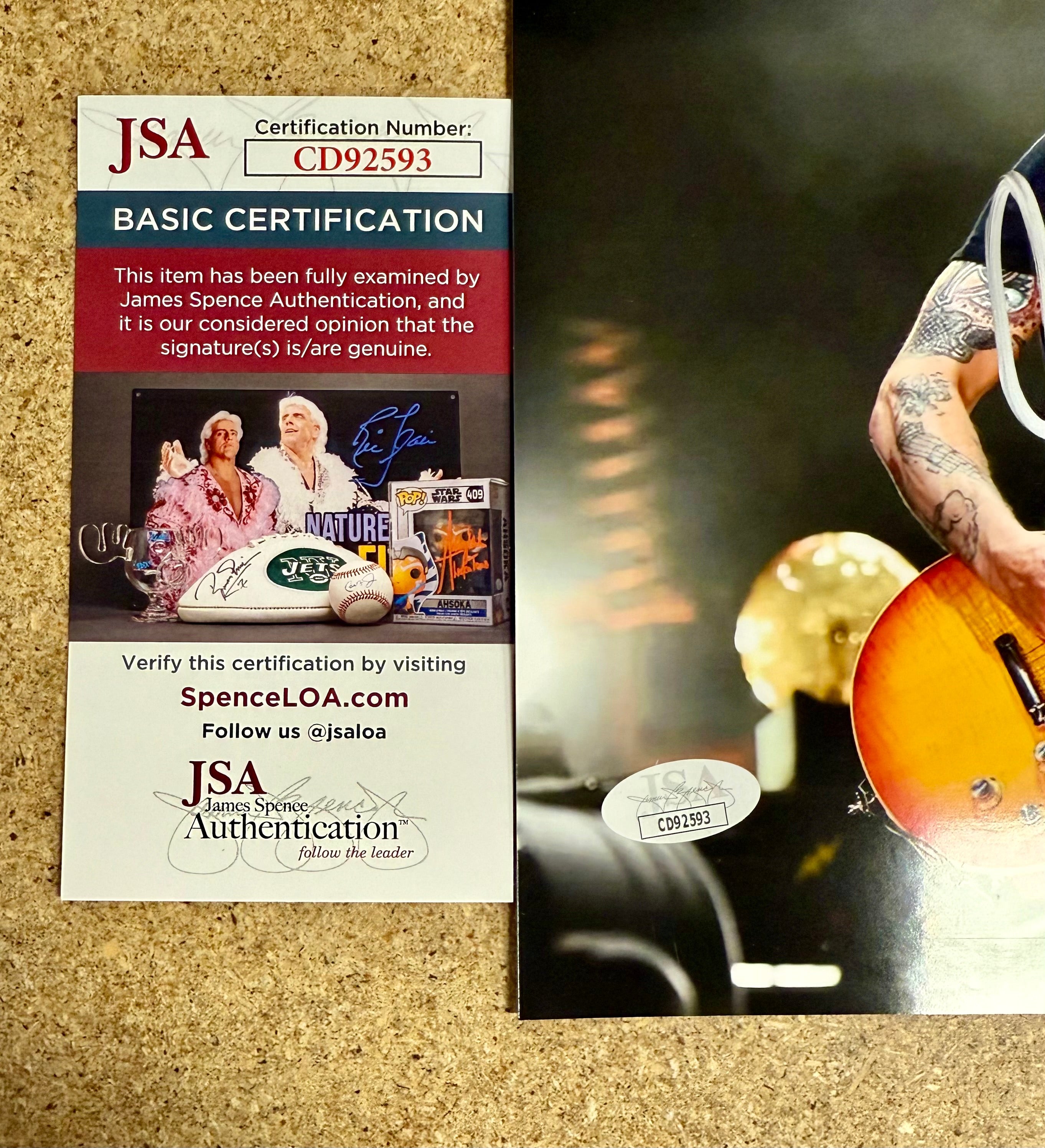 Mike McCready Signed Autographed Pearl Jam Lead Guitarist Photo With JSA COA