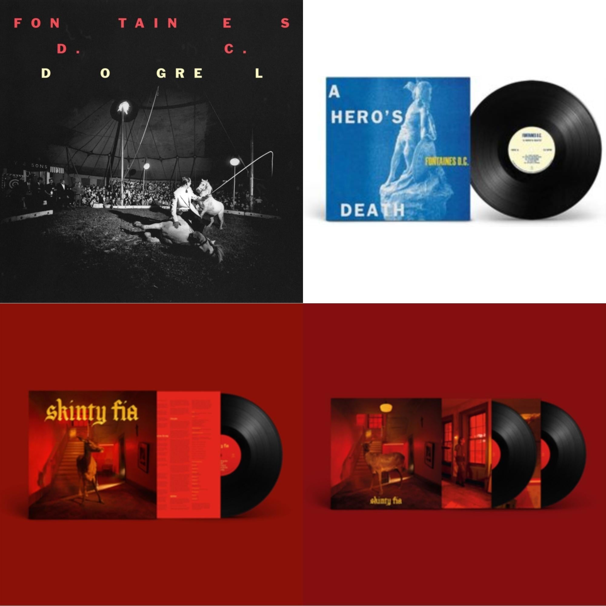 Fontaines D.C. - Dogrel & Hero's Death (Printed Inner Sleeve) & Skinty Fia & Skinty Fia (Limited Edition/Deluxe/2LP/45RPM)