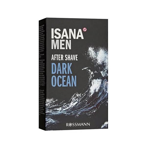 Isana Men Dark Ocean Aftershave Lotion: Soothe, Refresh & Revitalize Skin with Masculine Sandalwood & Cedarwood Scent