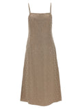 Fendi Women Satin Midi Dress
