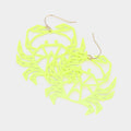 Brass Metal Cutout Crab Dangle Earrings