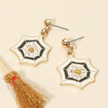 Spider Web Dangle Earrings