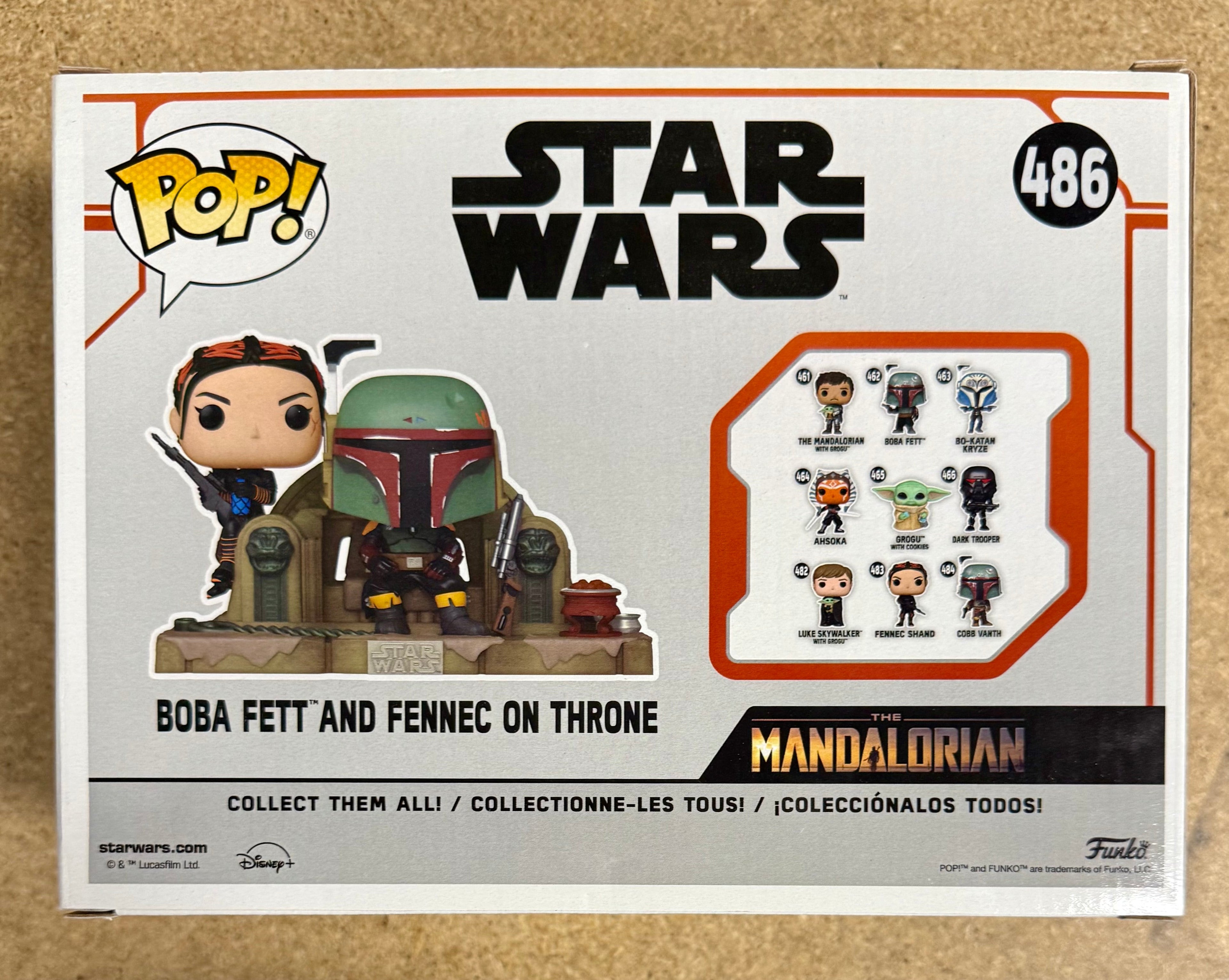 Funko Pop! Television Moments Boba Fett And Fennec On Throne #486 Star Wars 2021