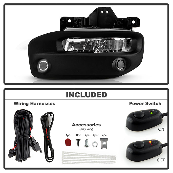 SPYDER 19-22 Dodge Ram 2500/3500 OEM Full LED Fog Lights w/Universal Switch 9051050