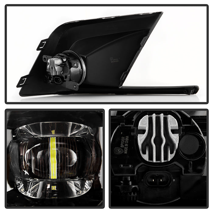SPYDER 22-23 Honda Civic OEM Full LED Fog Lights w/ Switch - Clear 9051203