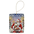 Ragdoll Seal Point with Santa Claus Porcelain Ornament Christmas Tree Hanging Decorations for Home Christmas Holiday, Rectangle, Gift, Multicolor