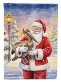 Pelican with Santa Claus Garden Flag Mailbox Decorative Yard Banner Outside Patio Artwork for Flower Beds, Garden Size, Multicolor