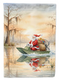 Cajun Santa Claus Delivering Gifts by Airboat Christmas Garden Flag Mailbox Decorative Yard Banner Outside Patio Artwork for Flower Beds, Garden Size, Multicolor