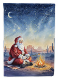 Santa Claus by the Campfire Christmas Garden Flag Mailbox Decorative Yard Banner Outside Patio Artwork for Flower Beds, Garden Size, Multicolor