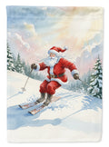 Santa Claus Skiing Downhill Christmas Garden Flag Mailbox Decorative Yard Banner Outside Patio Artwork for Flower Beds, Garden Size, Multicolor