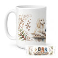 Afghan Hounds Morning Coffee Ceramic Coffee Mug 15 oz Decorative Large C Handle Mug Cup for Tea, Cocoa Hot Chocolate