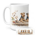 Airedale Terriers Morning Coffee Ceramic Coffee Mug 15 oz Decorative Large C Handle Mug Cup for Tea, Cocoa Hot Chocolate