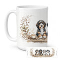 Bernedoodles Morning Coffee Ceramic Coffee Mug 15 oz Decorative Large C Handle Mug Cup for Tea, Cocoa Hot Chocolate