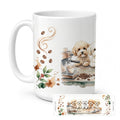 Bichon Frises Morning Coffee Ceramic Coffee Mug 15 oz Decorative Large C Handle Mug Cup for Tea, Cocoa Hot Chocolate