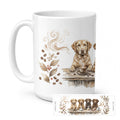 Chesapeake Bay Retrievers Morning Coffee Ceramic Coffee Mug 15 oz Decorative Large C Handle Mug Cup for Tea, Cocoa Hot Chocolate
