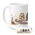 Cocker Spaniels Morning Coffee Ceramic Coffee Mug 15 oz Decorative Large C Handle Mug Cup for Tea, Cocoa Hot Chocolate