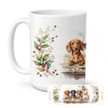 Dachshunds Morning Coffee Ceramic Coffee Mug 15 oz Decorative Large C Handle Mug Cup for Tea, Cocoa Hot Chocolate