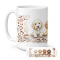 Goldendoodles Morning Coffee Ceramic Coffee Mug 15 oz Decorative Large C Handle Mug Cup for Tea, Cocoa Hot Chocolate