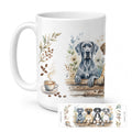 Great Danes Morning Coffee Ceramic Coffee Mug 15 oz Decorative Large C Handle Mug Cup for Tea, Cocoa Hot Chocolate