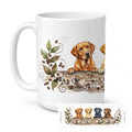 Labrador Retrievers Morning Coffee Ceramic Coffee Mug 15 oz Decorative Large C Handle Mug Cup for Tea, Cocoa Hot Chocolate