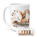 Miniature Pinschers Morning Coffee Ceramic Coffee Mug 15 oz Decorative Large C Handle Mug Cup for Tea, Cocoa Hot Chocolate