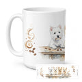 Westies Morning Coffee Ceramic Coffee Mug 15 oz Decorative Large C Handle Mug Cup for Tea, Cocoa Hot Chocolate