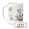 Wire Fox Terriers Morning Coffee Ceramic Coffee Mug 15 oz Decorative Large C Handle Mug Cup for Tea, Cocoa Hot Chocolate
