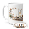 Alpacas Morning Coffee Ceramic Coffee Mug 15 oz Decorative Large C Handle Mug Cup for Tea, Cocoa Hot Chocolate