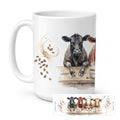 Beef Cattle Cow Coffee Ceramic Coffee Mug 15 oz Decorative Large C Handle Mug Cup for Tea, Cocoa Hot Chocolate