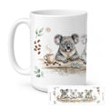 Koalas Morning Coffee Ceramic Coffee Mug 15 oz Decorative Large C Handle Mug Cup for Tea, Cocoa Hot Chocolate