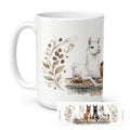 Llamas Morning Coffee Ceramic Coffee Mug 15 oz Decorative Large C Handle Mug Cup for Tea, Cocoa Hot Chocolate