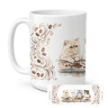 Exotic Shorthair Cats Morning Coffee Ceramic Coffee Mug 15 oz Decorative Large C Handle Mug Cup for Tea, Cocoa Hot Chocolate