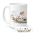 Turkish Van Cats Morning Coffee Ceramic Coffee Mug 15 oz Decorative Large C Handle Mug Cup for Tea, Cocoa Hot Chocolate