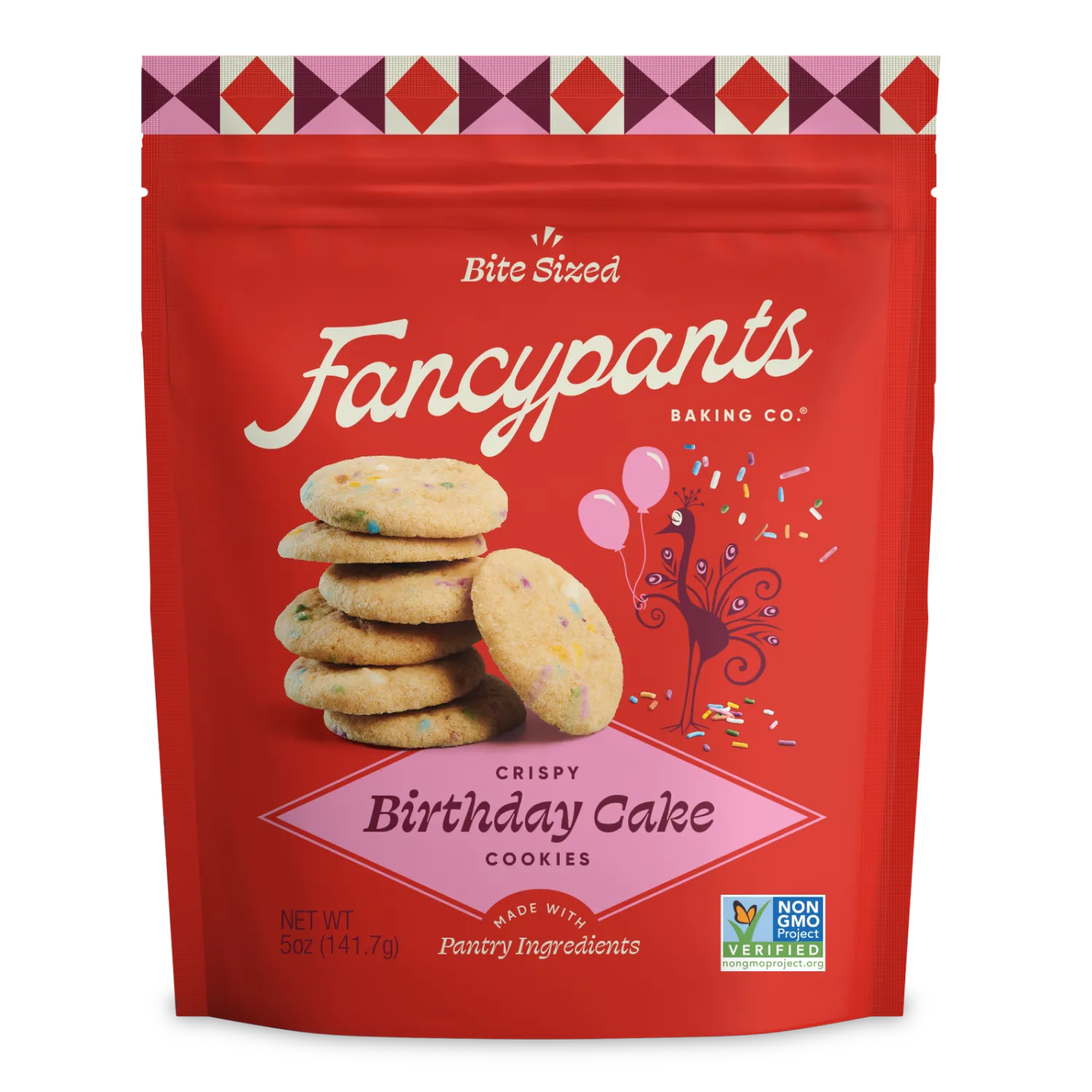 Fancypants - Mini Crispy Birthday Cookies, 5 oz (Pack of 6) - Gourmet Cookie Case