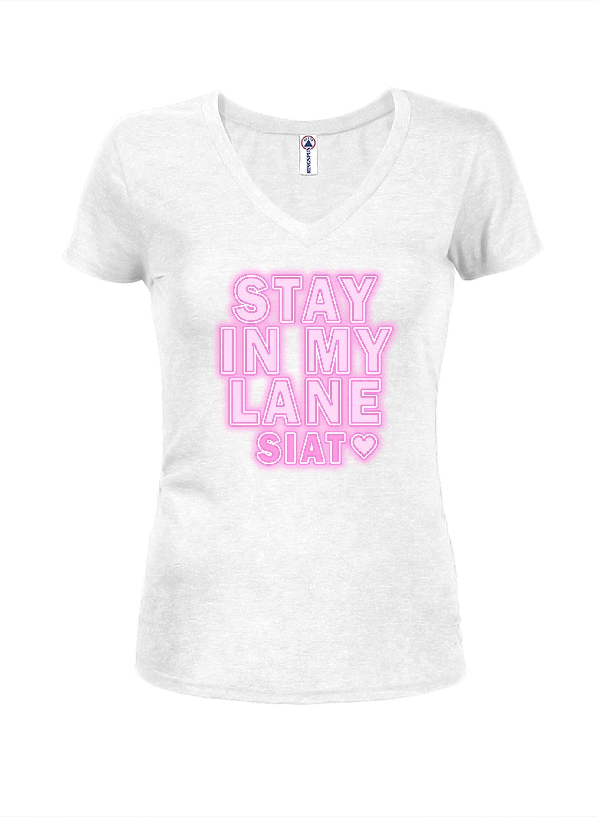 Stay In My Lane Pink Glow  T-Shirt