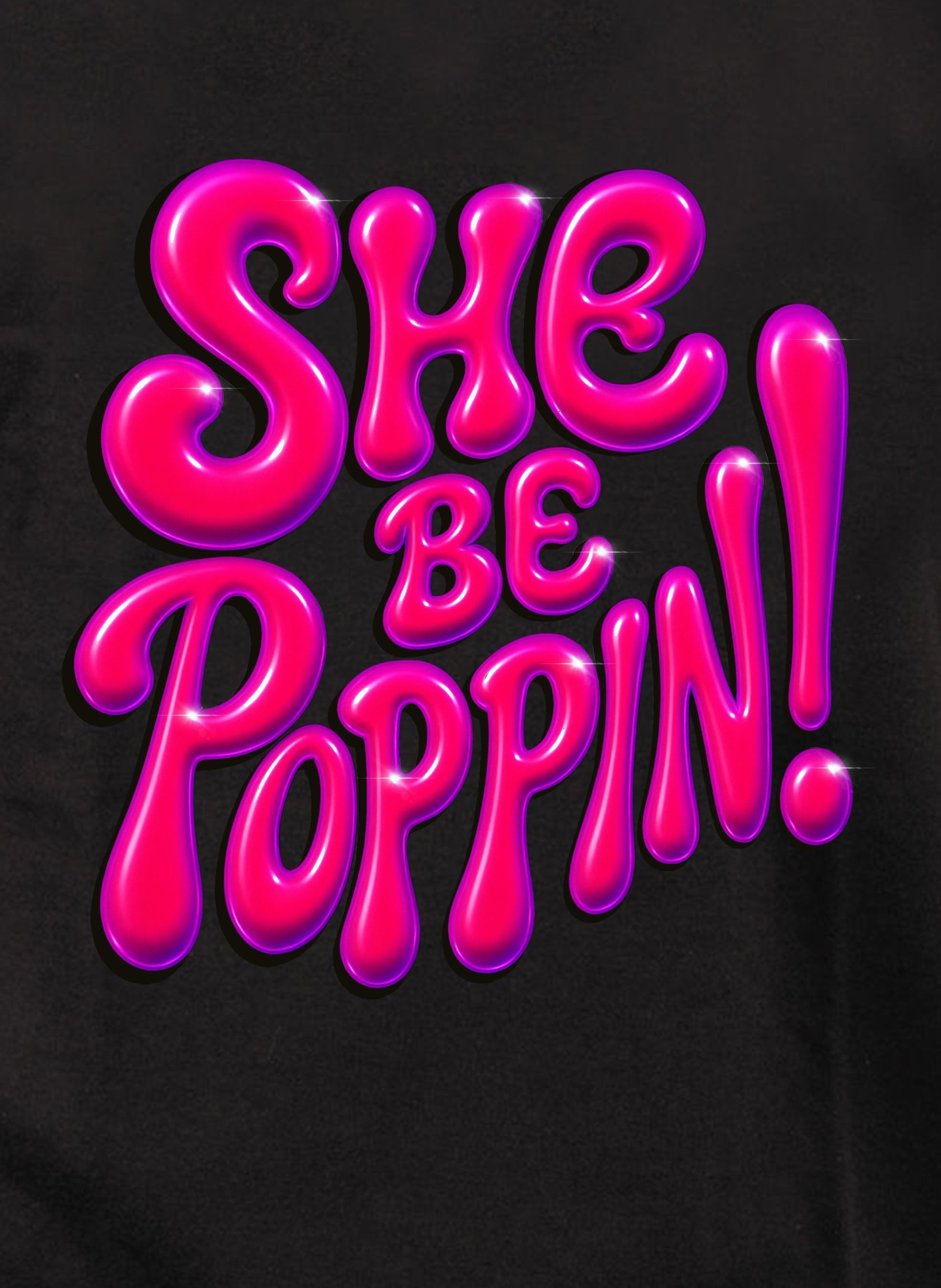 She Be Poppin Kids T-Shirt